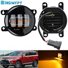 СИД 12В противотуманный светильник s алюминиевый противотуманные лампы дневного света светильник для Mitsubishi Outlander 2016 2017 2018 2019