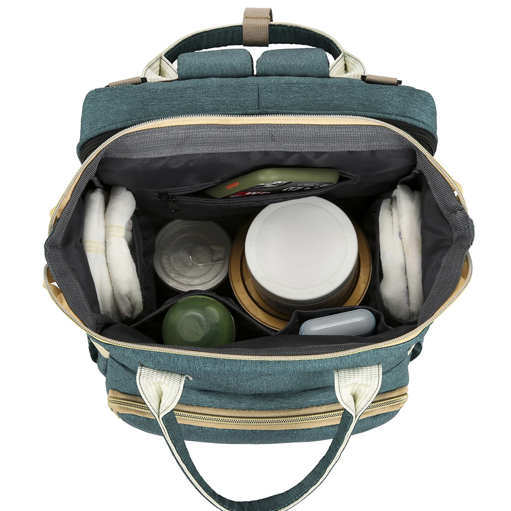 Модная многофункциональная складная сумка для подгузников 2 в 1 дорожный рюкзак