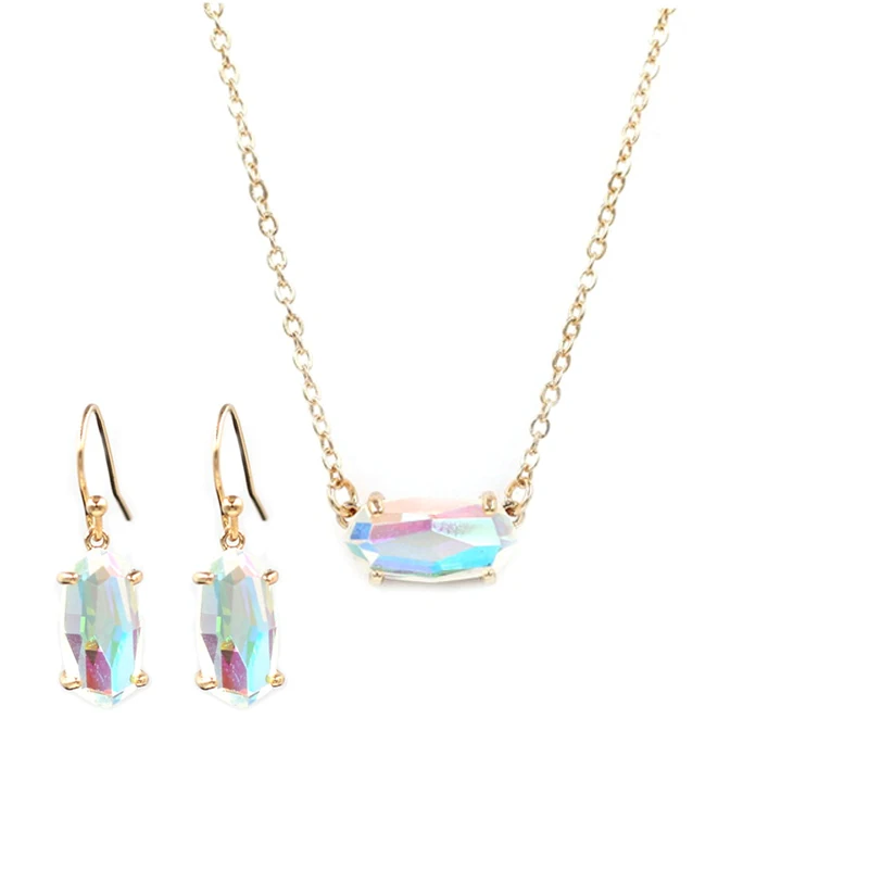 Лидер продаж новый небольшой геометрический цветной чокер с инкрустацией из