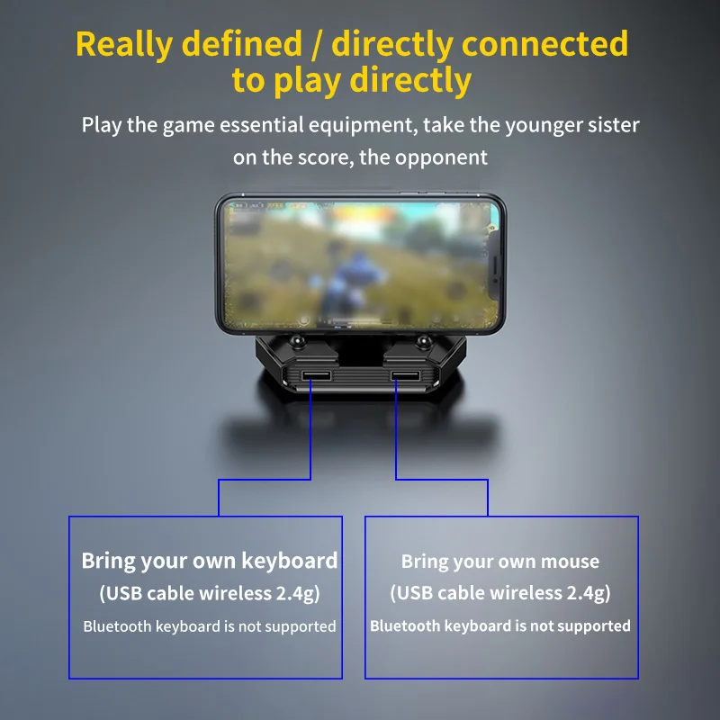 Новый мобильный геймпад клавиатура мышь конвертер адаптер док станция для Android IOS