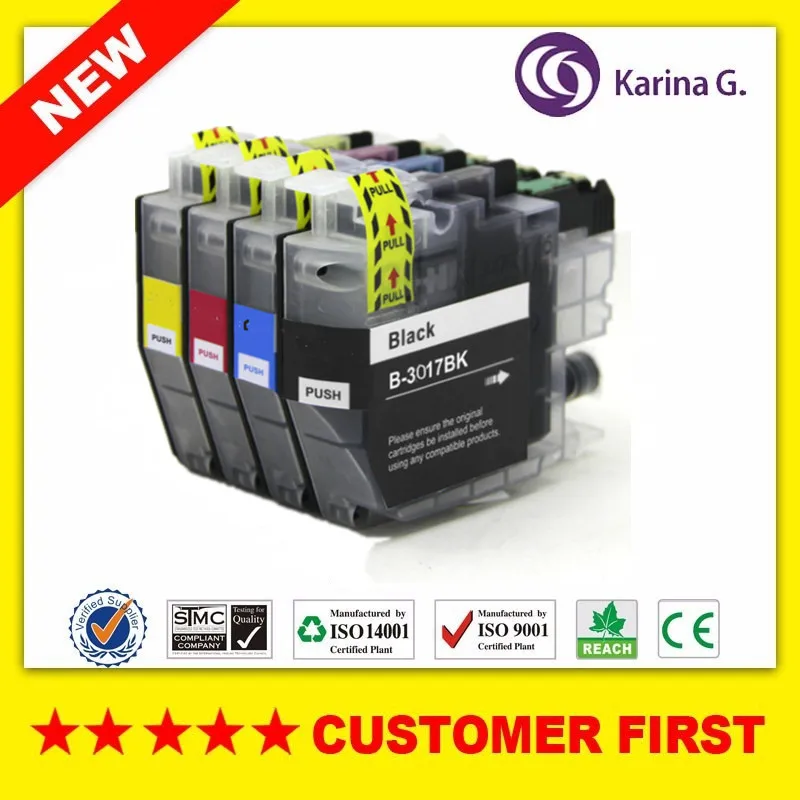 Совместим с чернильным картриджем Brother LC3017 для женской аналогичной лампы и т.