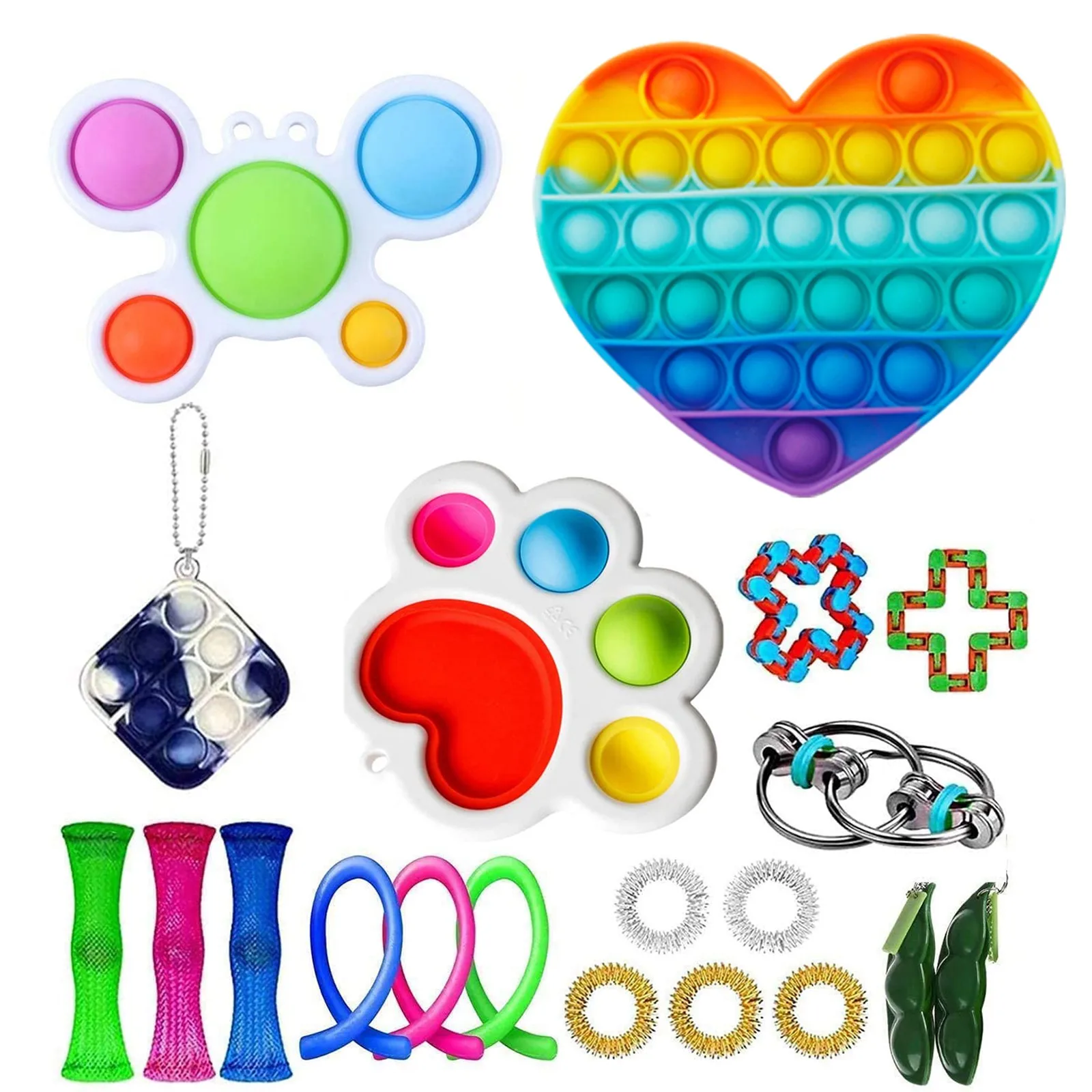 

Decompression toys Fidget Toys Set Special Dimple Sensory Toys Bundle Stress Relief Toys Antistress hand marble mesh