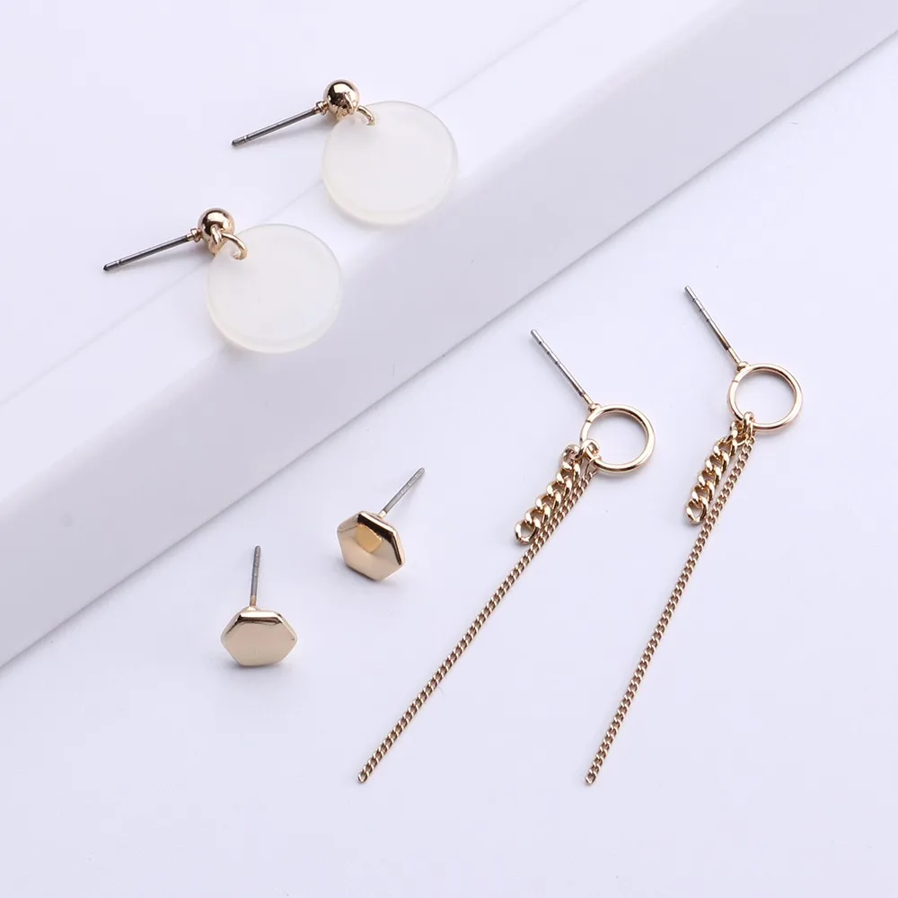 Смешанный дизайн современный стиль и богемные Ретро Винтажные серьги набор