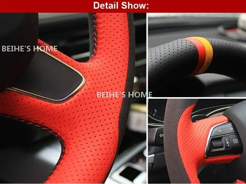

Interior Accessories Car Steering Wheel Covers For Mitsubishi Lancer X 10 2007-