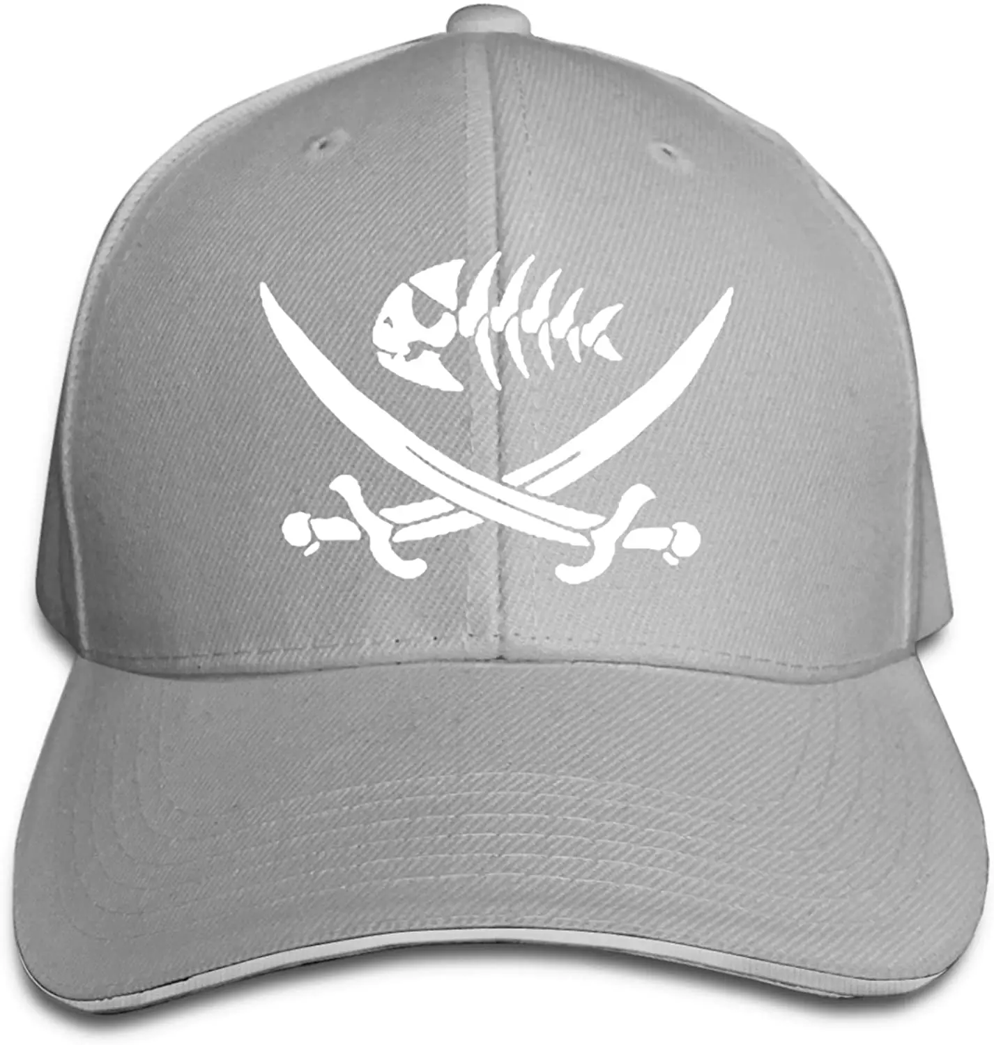 

Fish Flag Sandwich Hat Printed Baseball Cap Headgear Unisex Outdoor Casquette Black