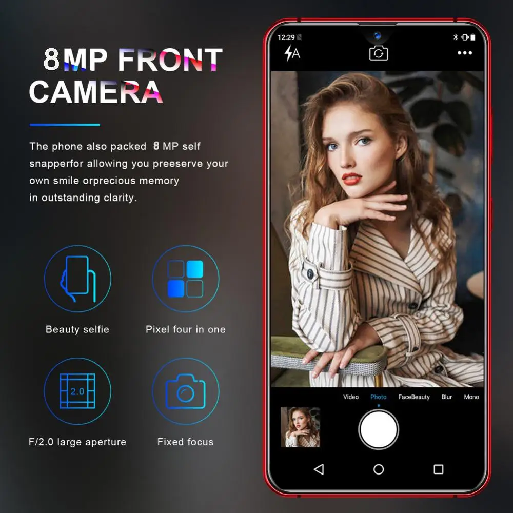Mate35, 6,3 дюймов, 4G, смартфон, 6 ГБ ОЗУ, 128 Гб ПЗУ, экран капли воды, мобильный телефон, Распознавание отпечатков пальцев и лица, разблокировка, сотовый телефон