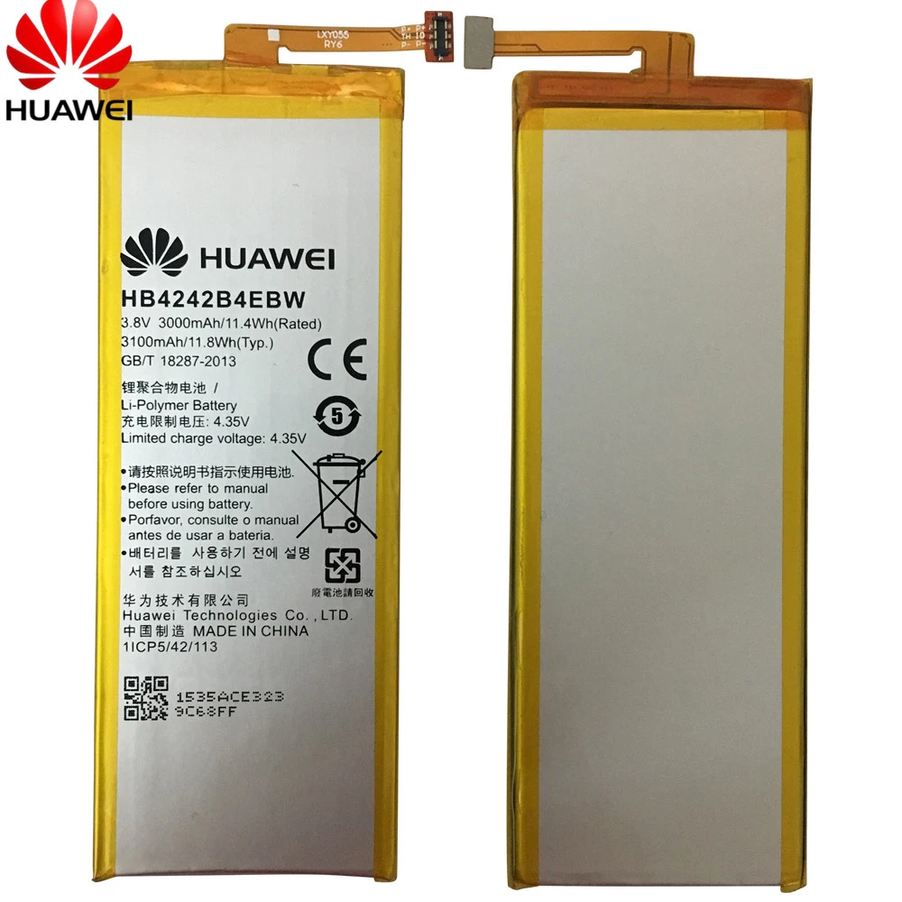 Запасная батарея для телефона Hua Wei HB4242B4EBW Huawei Honor 6 / 4X 7i Shot X ShotX 3000 мАч + Бесплатные