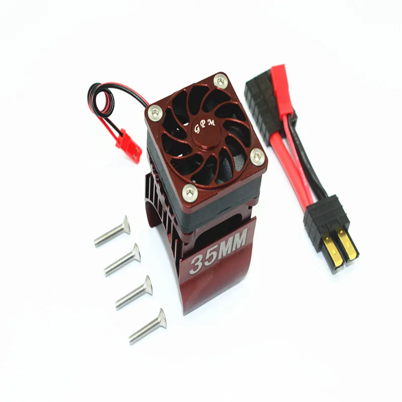 TRAXXAS TRX-4 82056-4 TRX66 алюминиевый сплав 35 мм радиатор двигателя + вентилятор охлаждения