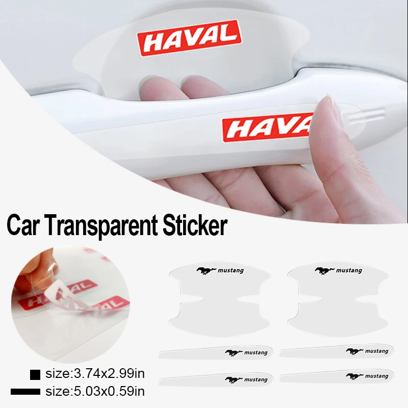 

8pcs Scratch-resistant Transparent Door Handle Protective Film for Nismo Nissan Note E12 X Trail T32n Ismo R34 Gtr Z Accessories