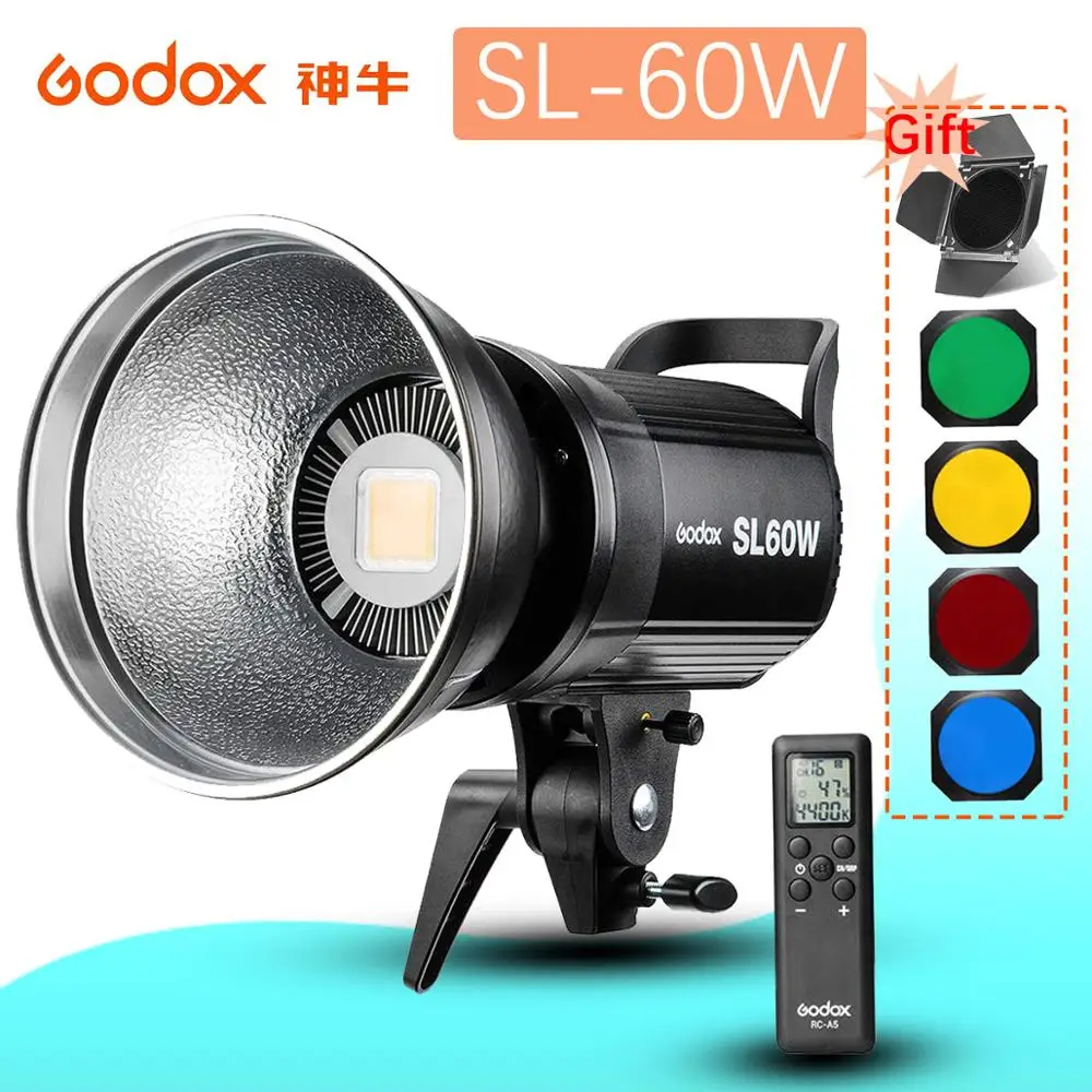 Godox светодиодный светильник для видео SL 60W SL60W 5600K белая версия непрерывный Bowens