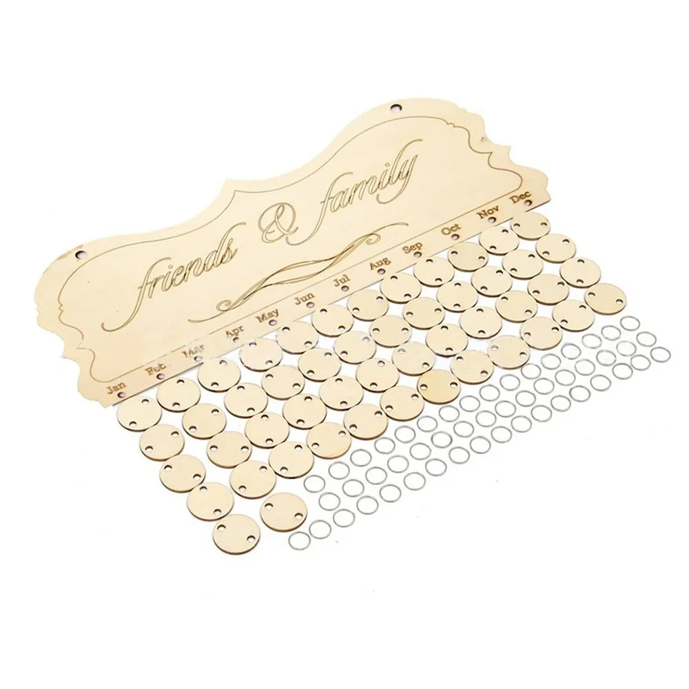 Advent календари деревянная доска напоминаний на день рождения семья и друзья