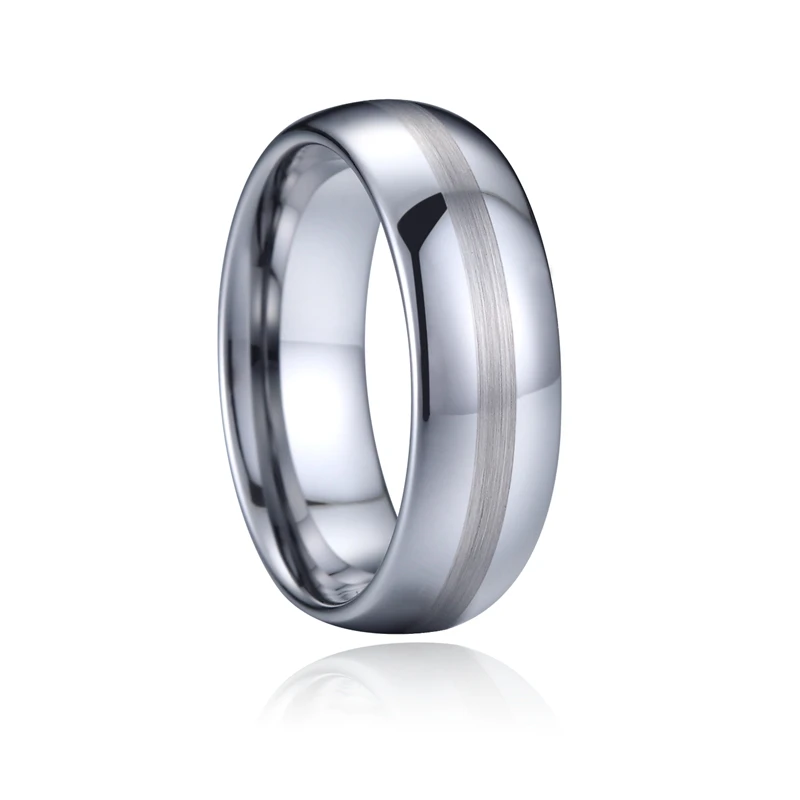 

wholesale Silver Color 857 tungsten rings for men fashion finger jewelry ring