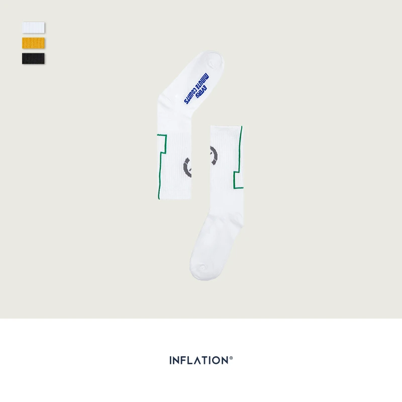 Мужские носки с разноцветным принтом в уличном стиле сезон осень-зима Длинные