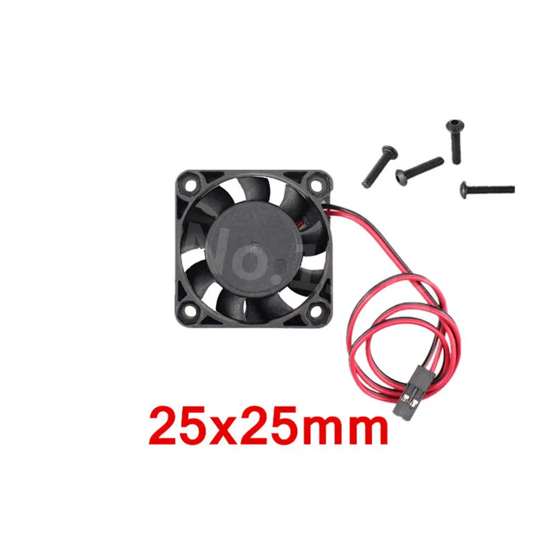 High Speed Double Bearing Strong Wind Motor ESC Cooling Fan 25mm 30mm 40mm for RC Crawler Car Short-Course Monster Truck | Игрушки и