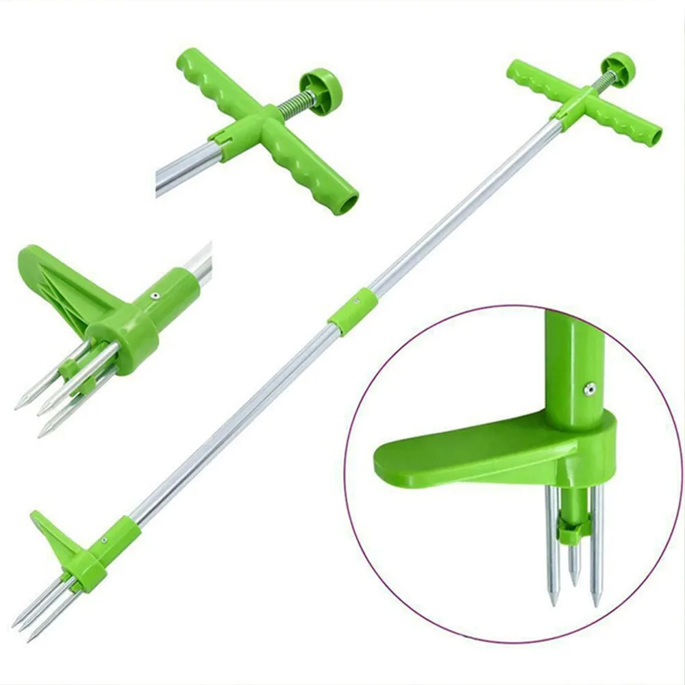

618 Sale Long Handle Weed Remover Durable Garden Lawn Weeder Outdoor Yard Grass Root Puller Tools Garden Planting Elements