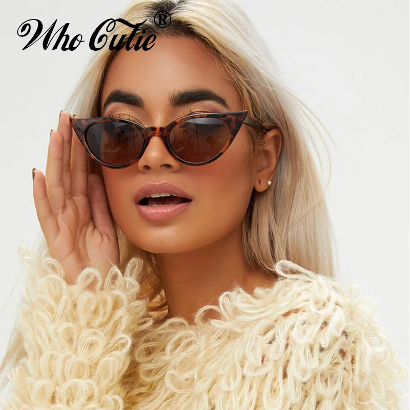 Женские солнцезащитные очки кошачий глаз WHO CUTIE коллекция 2019 года брендовые