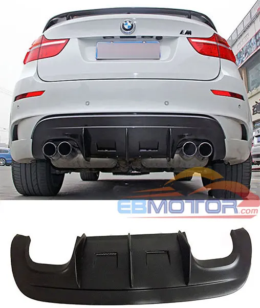 Неокрашенный A Тип задний диффузор спойлер для BMW E71 X6 M X6M 2009-2014 B370F - Цена: 
