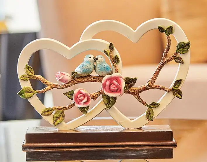 

MODERN RESIN DECORATION CRAFT HOME LIVINGROOM TV CABINET FIGURINES ARTWORK ENGAGEMENT WEDDING GIFTS WEDDING PRACTICAL ORNAMENTS