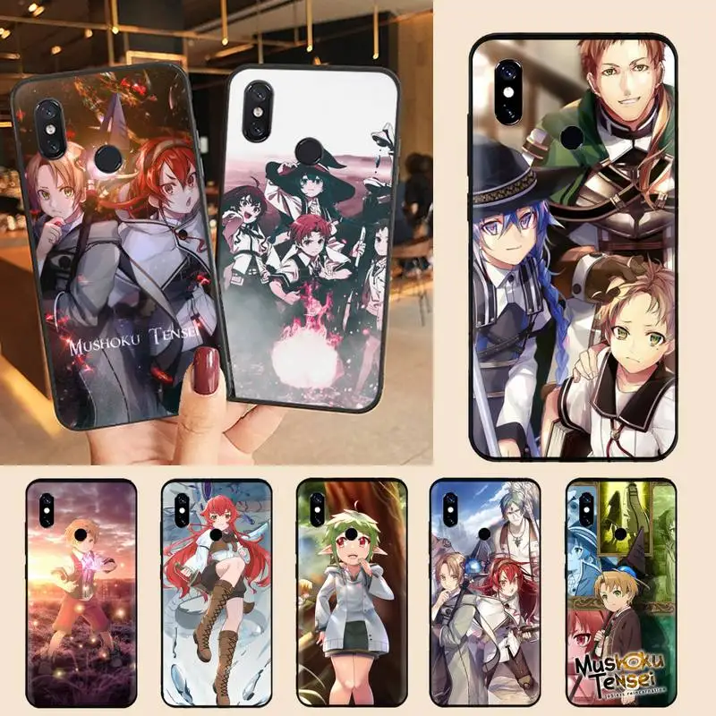 

Japan anime Mushoku Tensei Phone Case For Xiaomi Redmi note 7 8 9 11 t s 10 A pro lite funda shell coque cover