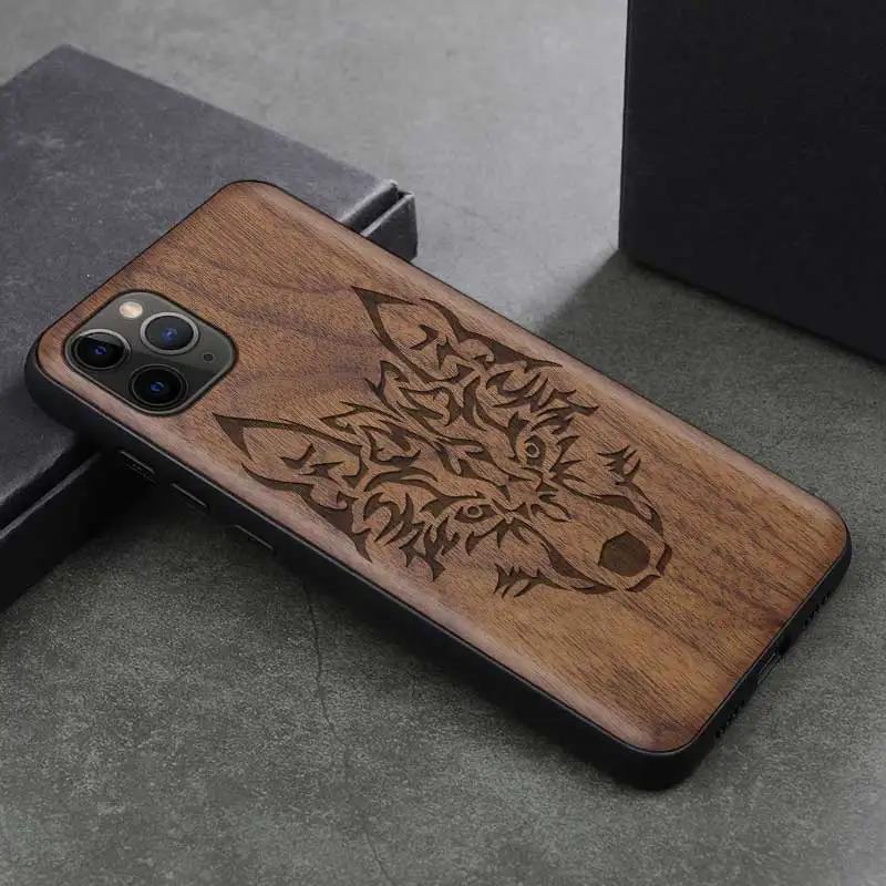 Фото Уникальный чехол для iPhone 11 из орехового дерева Pro max резной ТПУ бампер Деревянный 7 Уникальный чехол для iPhone 11 из орехового дерева Pro max резной ТПУ бампер Деревянный 7