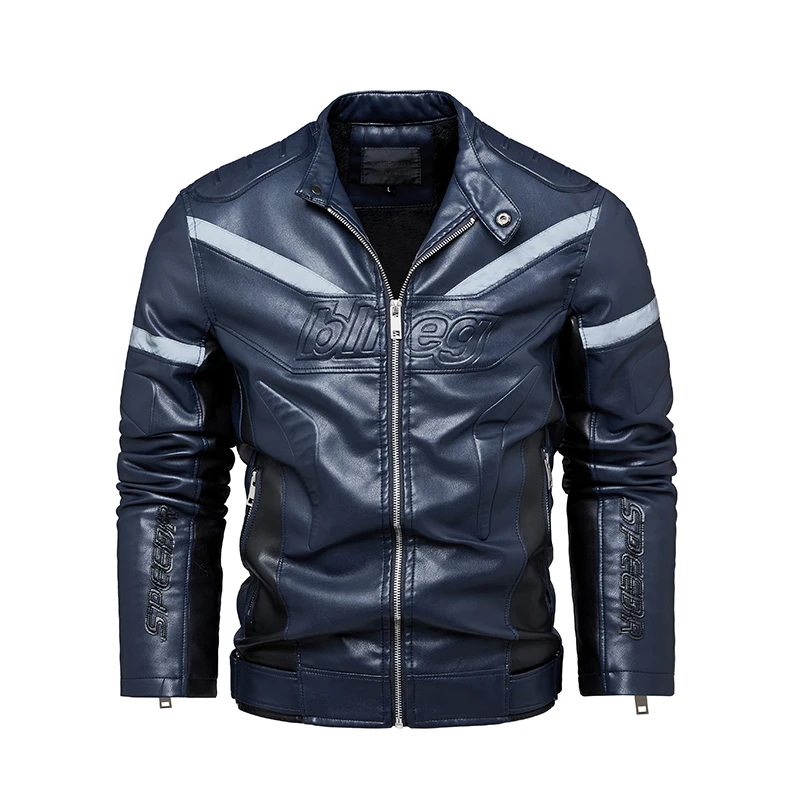 Men PU Leather Jackets Bomber Baseball Coats Autumn Spring Outwears Fashion 2020 Male Clothing Windbreaker Slim Fit Jacket