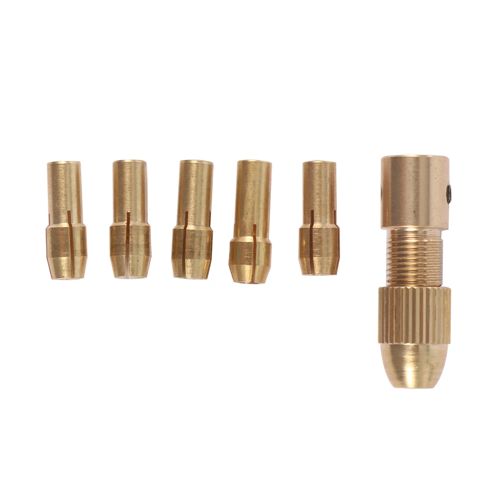 

8 Pieces 0.5-3mm Drill Chuck Collets Set of Quick Chuck for Mini Tools Copper Drill Folder Copper Cap Axis Drill Collet Tool Kit