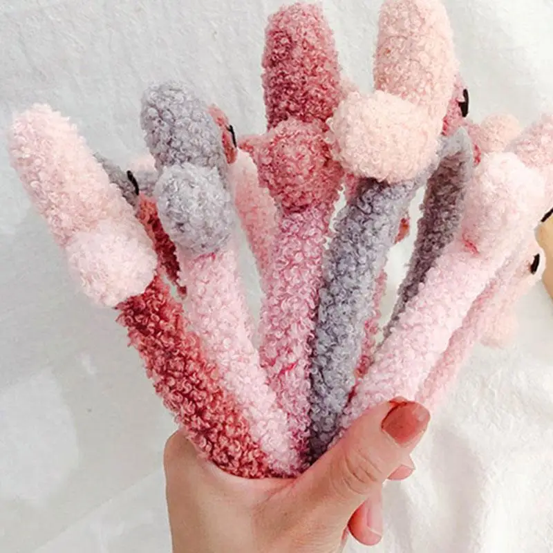 

Ободок для волос флисовый Женский, нескользящий ободок, плюшевая повязка на голову