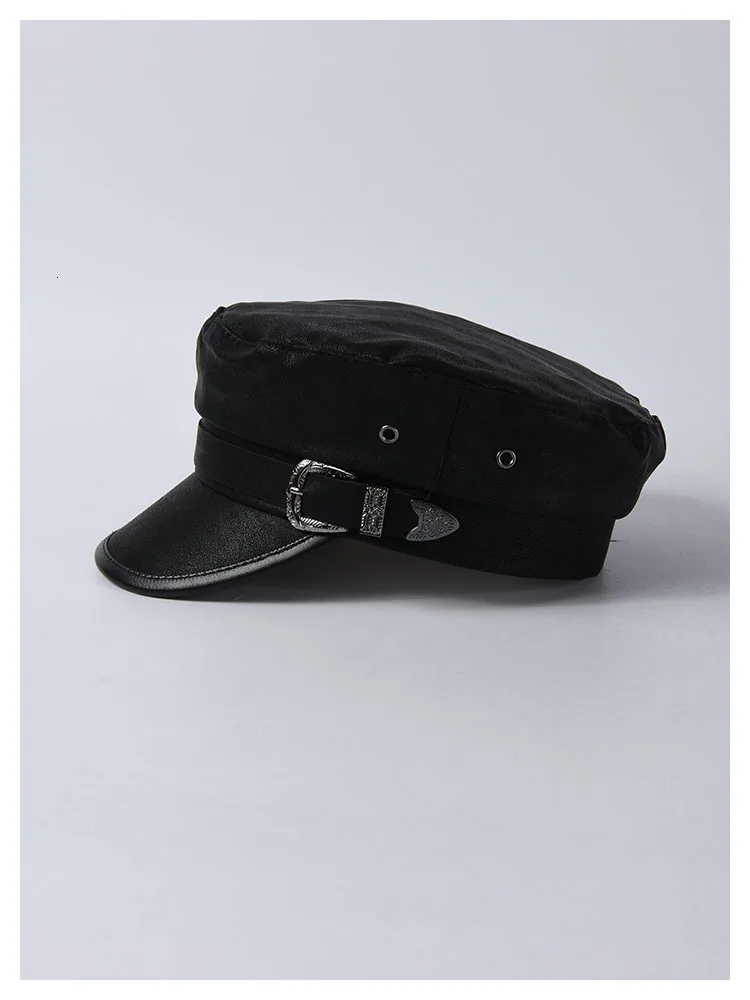 2019 осенне-зимняя женская темно-синяя кепка модные армейские военные шапки из