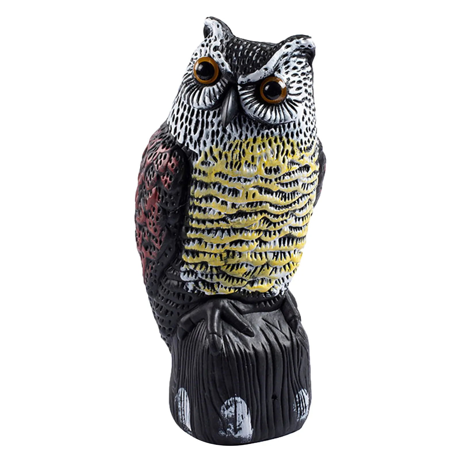 Поддельная приманка на солнечной батарее отпугиватель птиц для сада пугающая