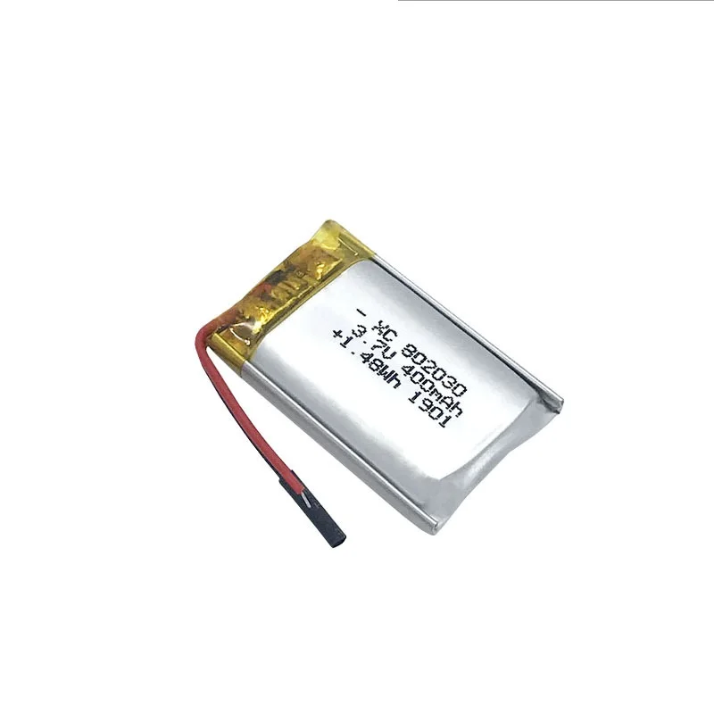 802030 400mAh 3 7 V литий-полимерный аккумулятор MP3 MP4 MP5 литий-ионный для массажера |