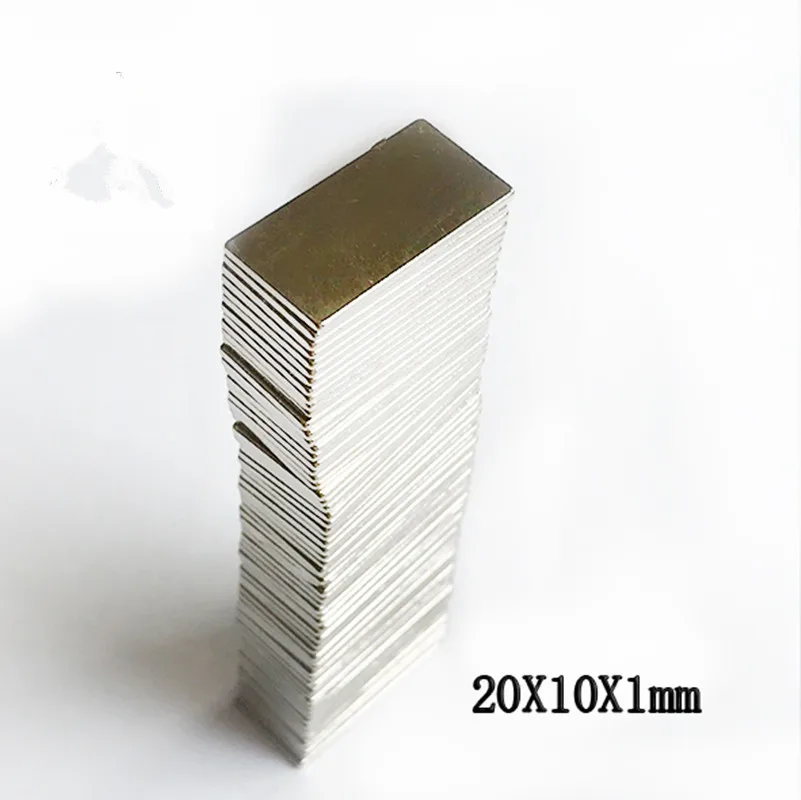 

50 ~ 200 шт./лот магнит 20x10x1 20x10x2 N35 Сильный квадратный редкоземельный магнит NdFeB 20*10*1 20*10*2 неодимовые магниты