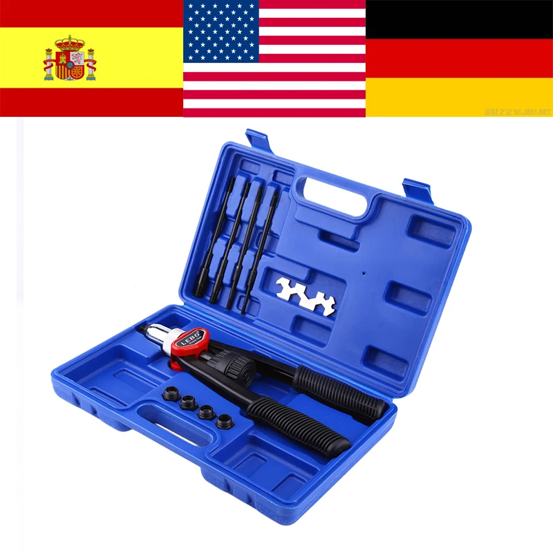 Ручная гайка/клепальная заклепка с заклепками набор Nosepieces слепыми ремонтные