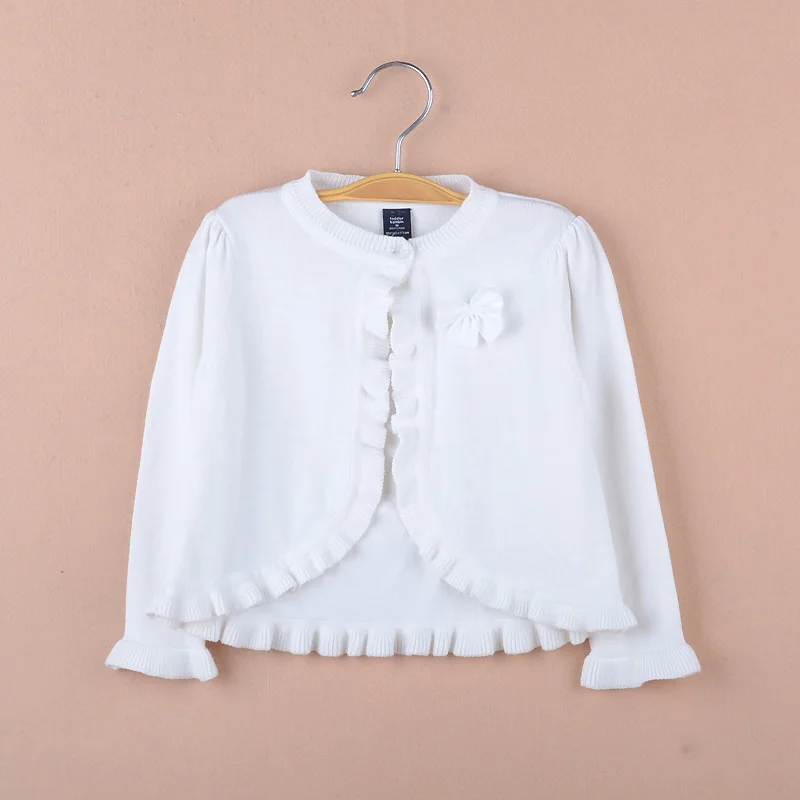 Весенняя красная верхняя одежда для маленьких девочек кардиган однобортный