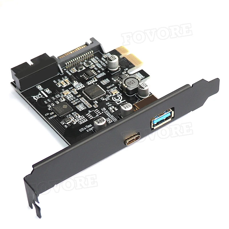 Плата расширения USB плата PCIE Sata/PCIE адаптер USB3 3 1 PCI E C 2.4A компьютерные карты