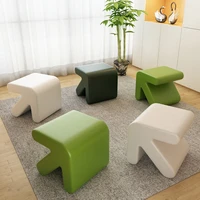 home decor living room furniture creative tea table stool porch shoe changing footstool indoor nordic leather arrow chair seat