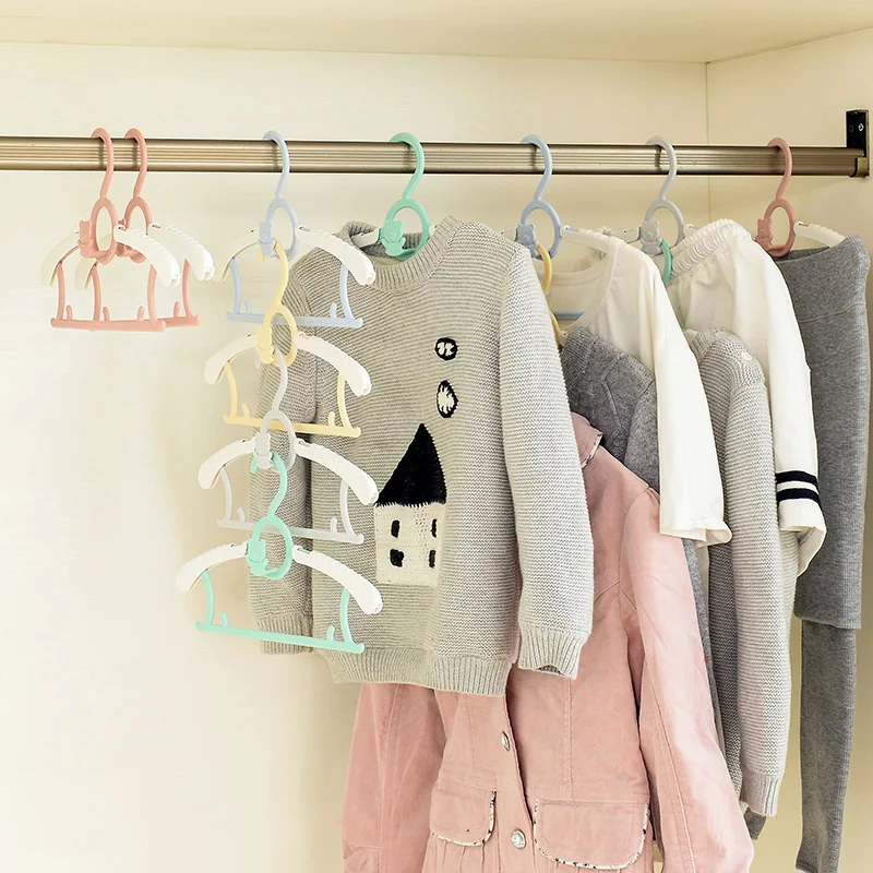 10 шт. выдвижные плотные детские вешалки прочные полка для одежды Детские сушилки