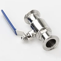 34 19mm 304 stainless steel sanitary ball valve tri clamp ferrule type for homebrew diary product