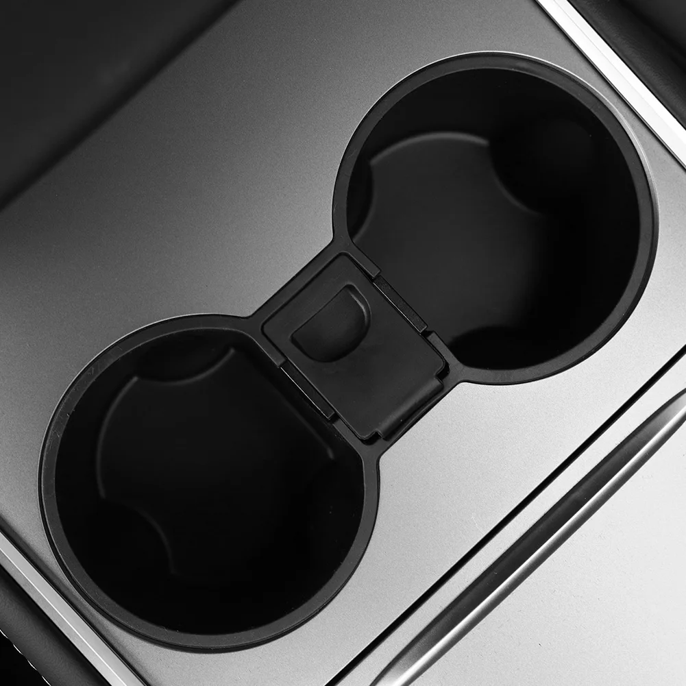 Center Console Tasse Halter Einsätze für 2021 Tesla Modell 3 Modell Y Auto Innen Zubehör für Getränke Wasser Tassen
