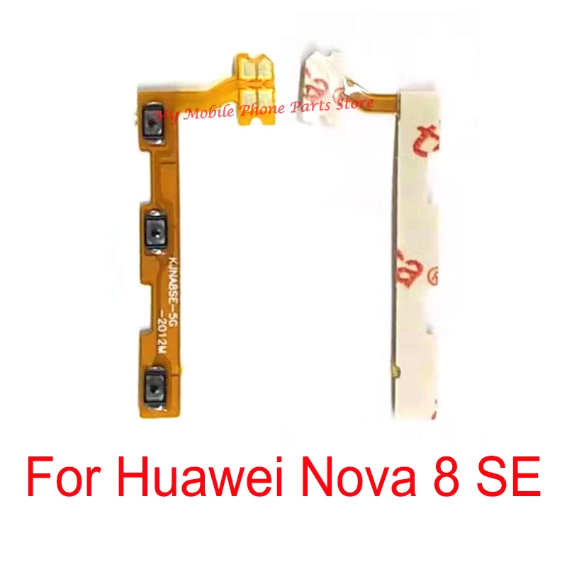 10 шт. гибкий кабель питания и громкости для Huawei Nova 8 SE 8se (5G) с боковой кнопкой