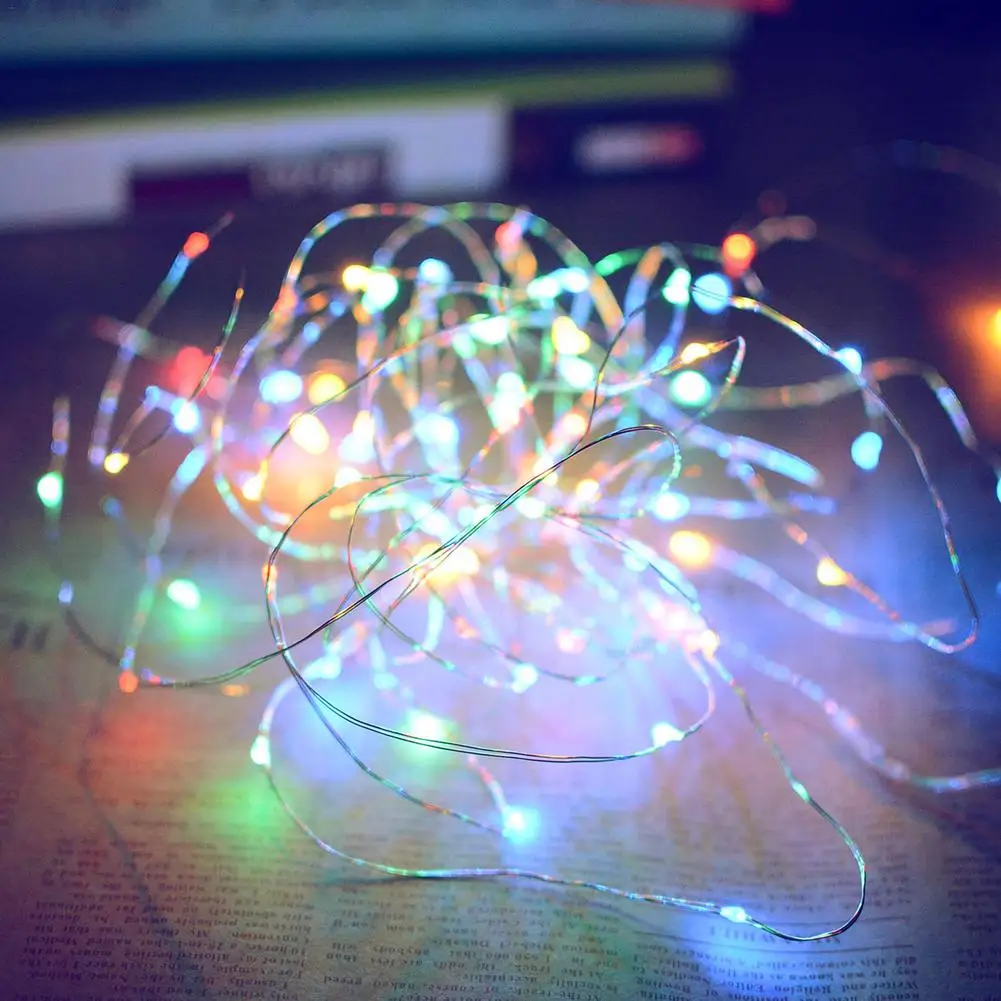 20 м 200 светильник s маленький Солнечный медный струнный светодиодная лента для