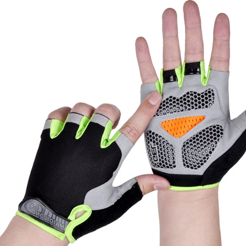 

Нескользящие силиконовые велосипедные перчатки с защитой от пота для мужчин и женщин, дышащие противоударные спортивные велосипедные перч...