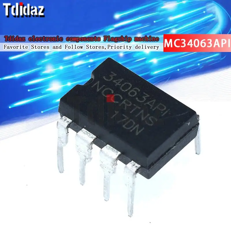20PCS MC34063API MC34063A DIP-8 MC34063 DIP 34063 DIP8 new and original IC Chipset |