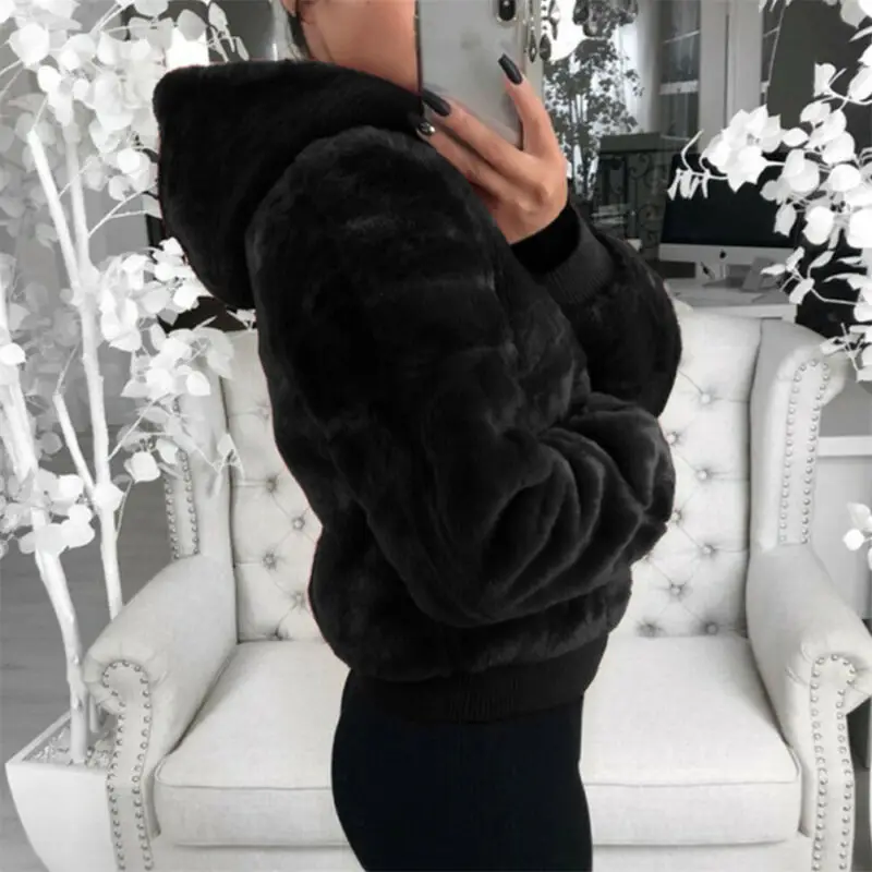 Women Autumn Winter Jacket Thick Lined Coats Parkas Fashion Jackets Cute Teddy Bear Fluffy Short Coat Outwear 2019 New | Женская одежда