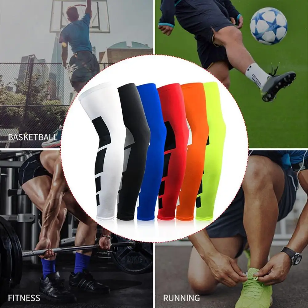 

Sports Knee Protector Lengthen Breathable Leg Protector Basketball Football Sporting Goods Protective Gear