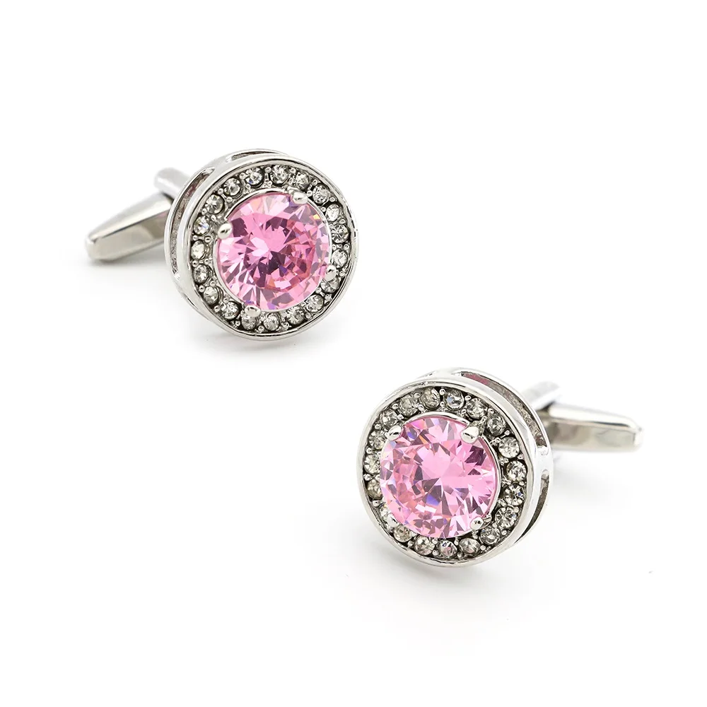 

Free Shipping Crystal Cufflinks 28 Stone Designs Hotsale Copper Material Cuff Links Whoelsale&retail