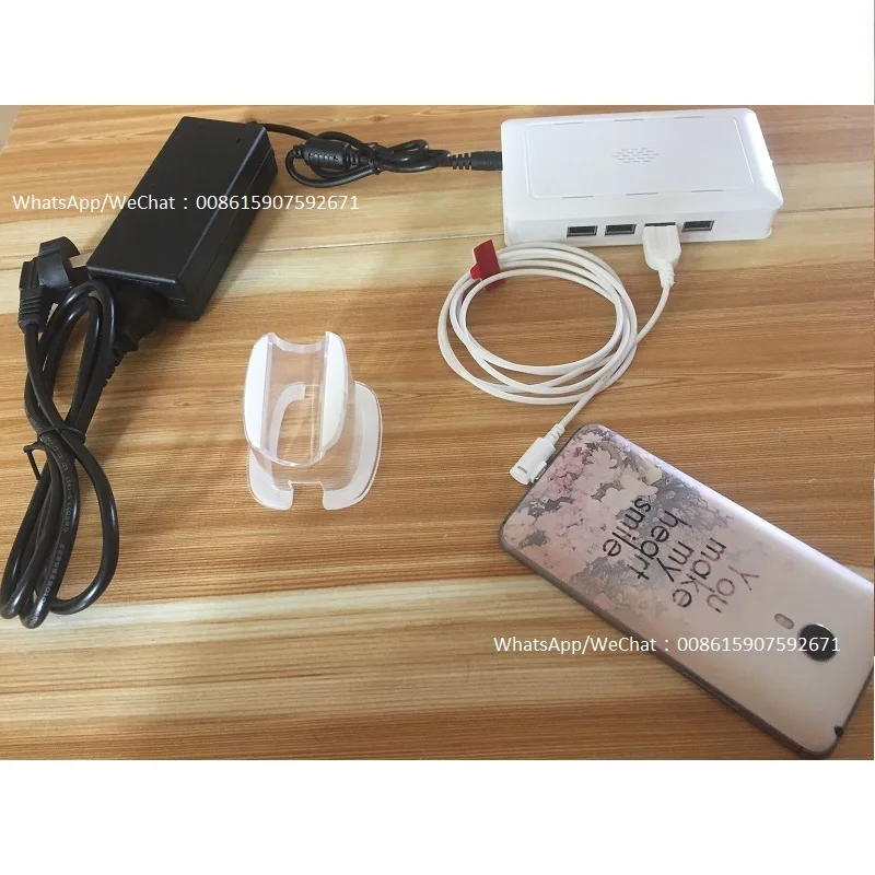 Mobile Phone 8 Ports Security Alarm Control Host With Acrylic Stand And Charging Cable For Anti Theft | Безопасность и защита