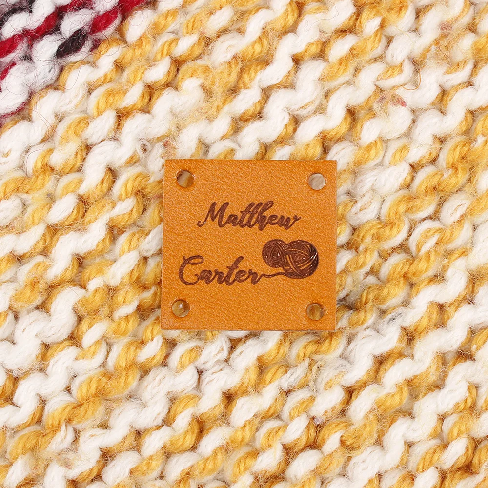 

Personalized Tags, Leather Tags, knit labels, Custom Name, Handmade, Personalized Name, Business Name (PB1740)