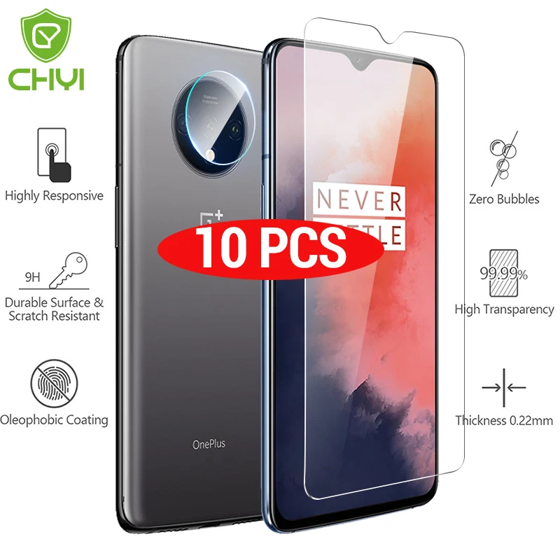10 шт. Защитное стекло для oneplus 8t 7t 6t 5t 3T защита экрана с уровнем твердости 9H