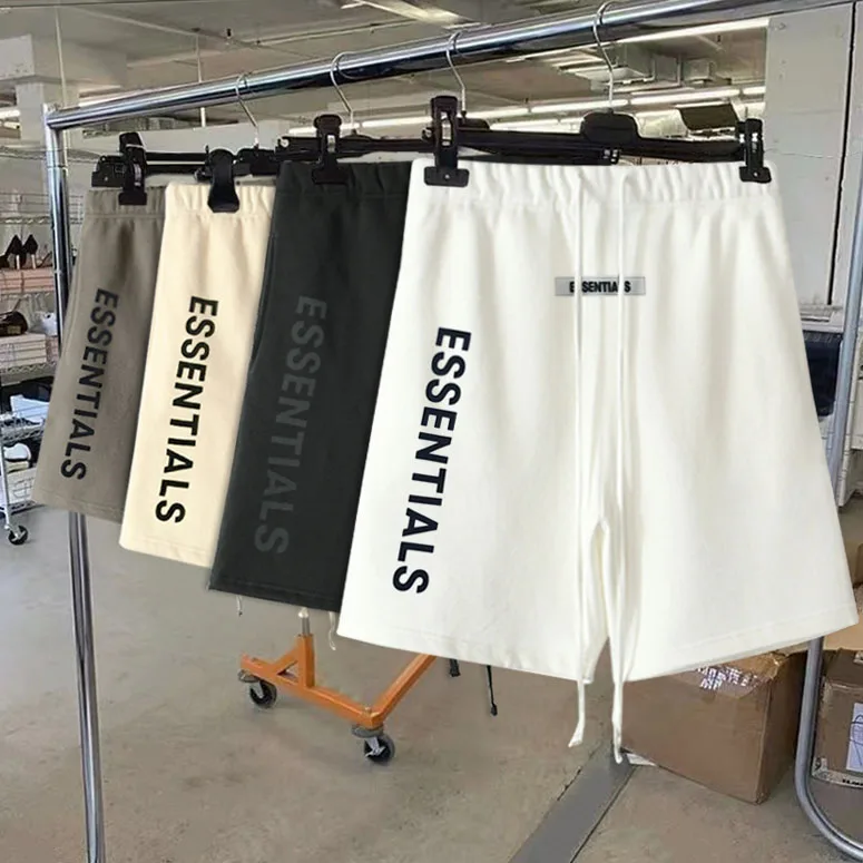 

2021 Best Version 1:1 Essentials Capris Women Men Cotton Shorts High Street Casual Men Summer Beach Shorts Loose Fit