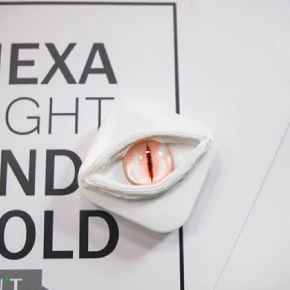 Ужас глаз личности контактные линзы чехол с зеркалом для макияжа Для женщин